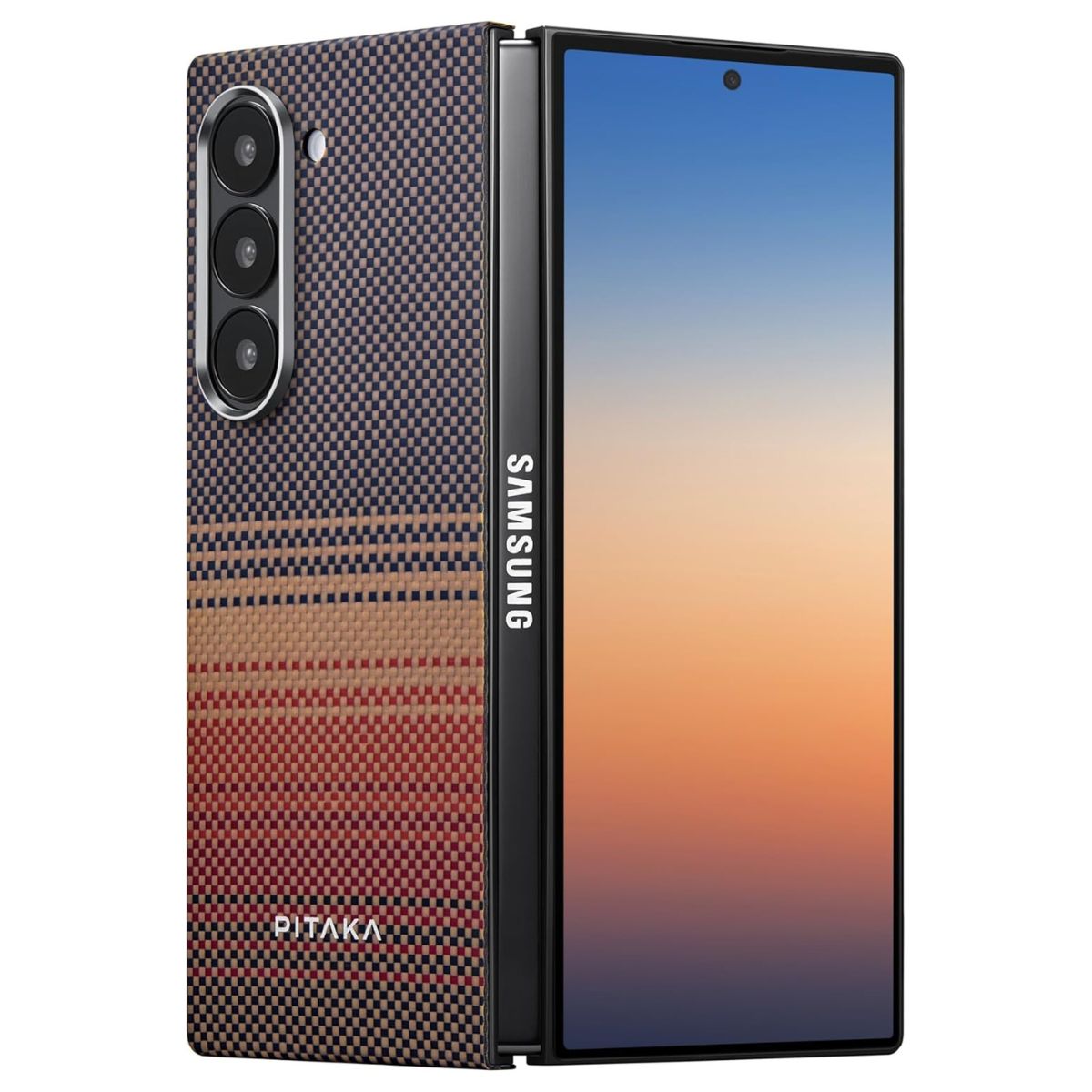 PITAKA Калъф Samsung Z Fold 7, Ultra-Slim MagSafe, sunset - FSFold7