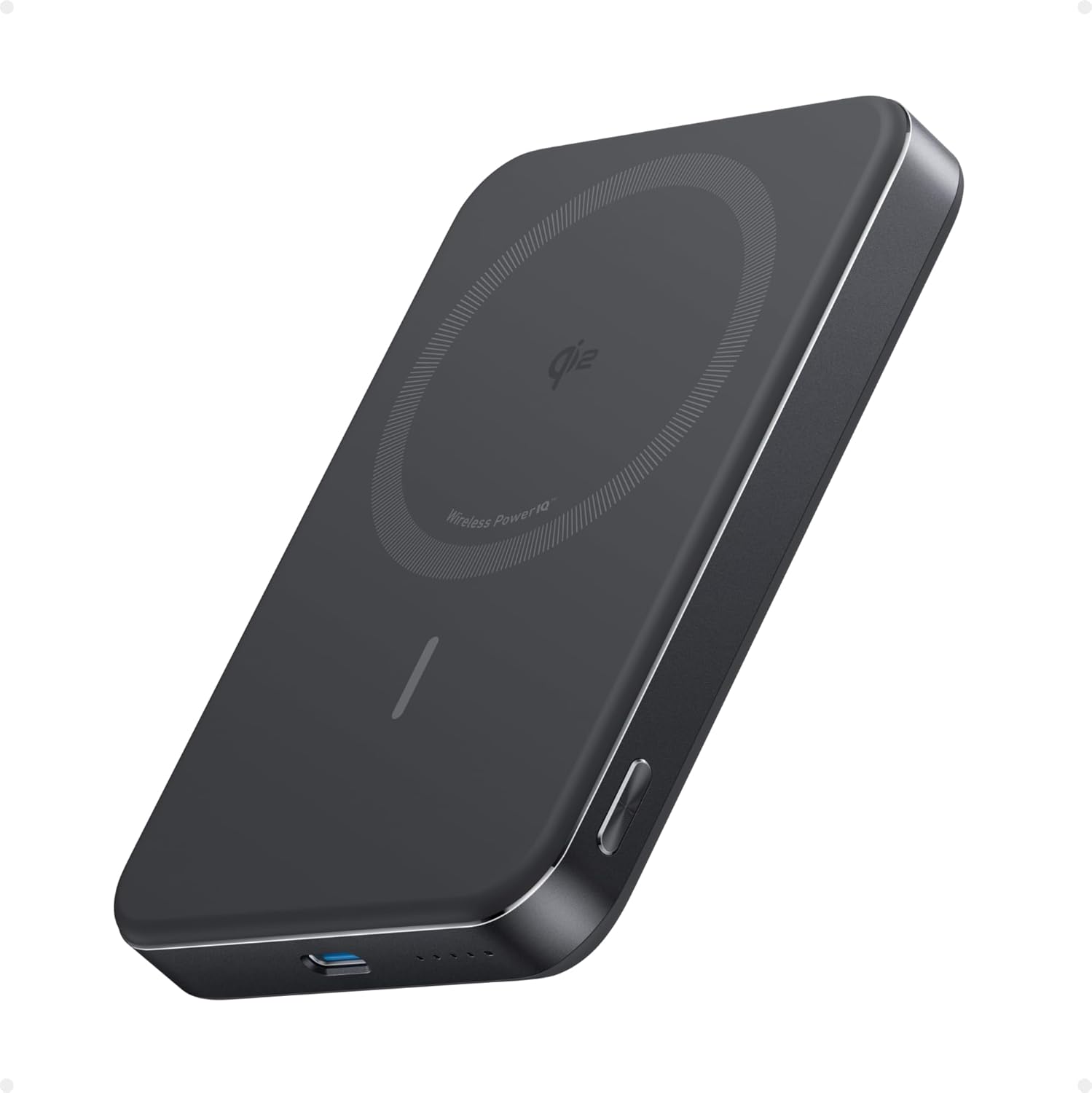 ANKER Power Bank 10000 mAh 15W, MagGo Wireless Magnetic Qi2 /черен/ - A1664H11