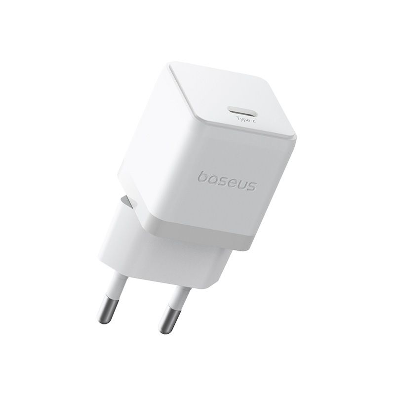 BASEUS 220V 30W, USB-C + кабел Type-C - Type-C, Palm fast /бял/ - P10111605213-01