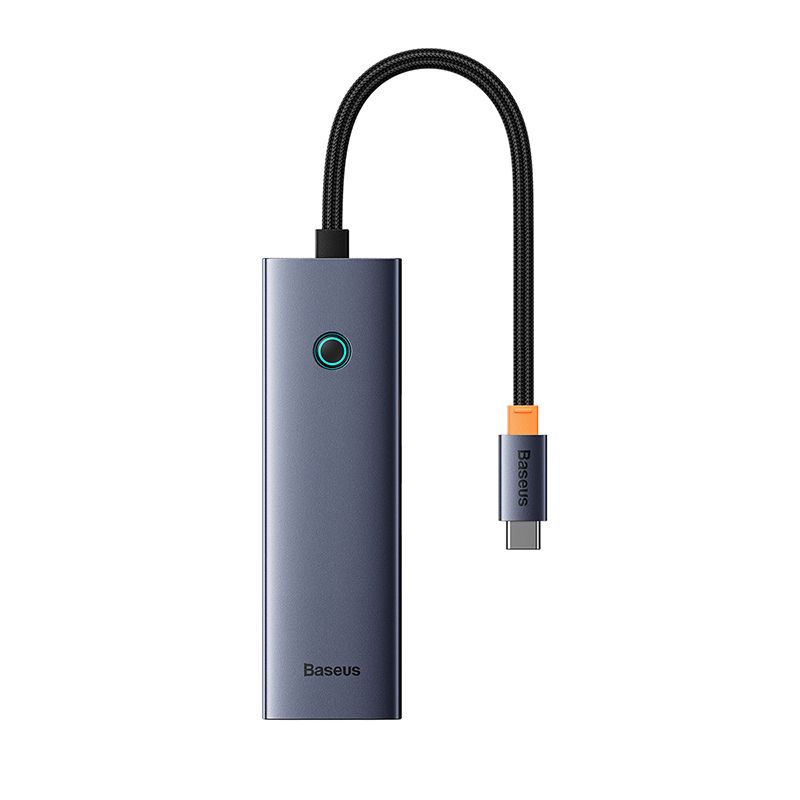 BASEUS Хъб 4-в-1 от Type-C към 4xUSB3.0 UltraJoy /сив/ - B0005280A813-03
