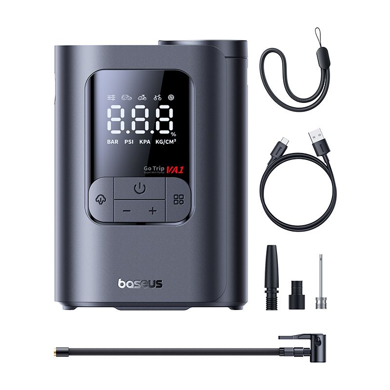BASEUS Wireless Компресор GoTrip VA1 Super Mini Cordless Inflator Pump 22-Cylinder /черен/ - C0119601