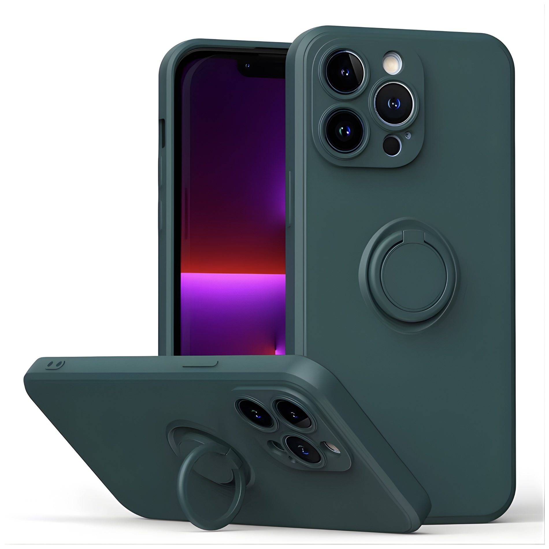 Калъф RING Silicone Apple iPhone 17 /зелен/