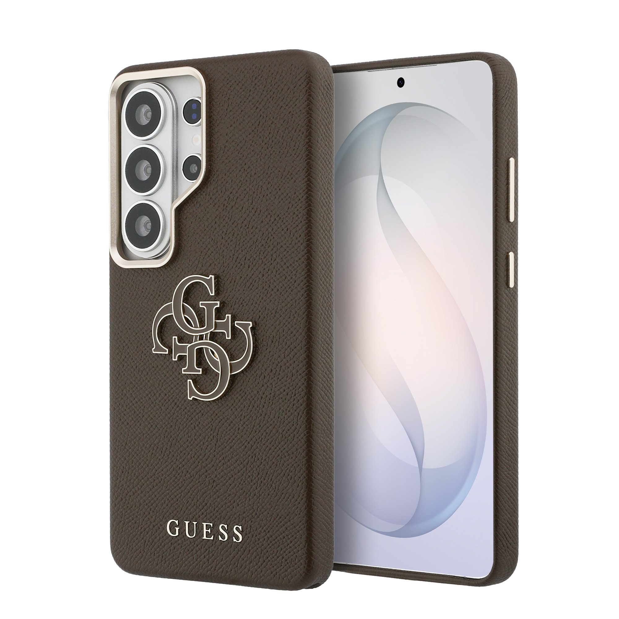 GUESS Калъф Samsung S26 Ultra, PU 4G Resin Metal Logo /кафяв/ - GUHCS26L5PS4RGGW