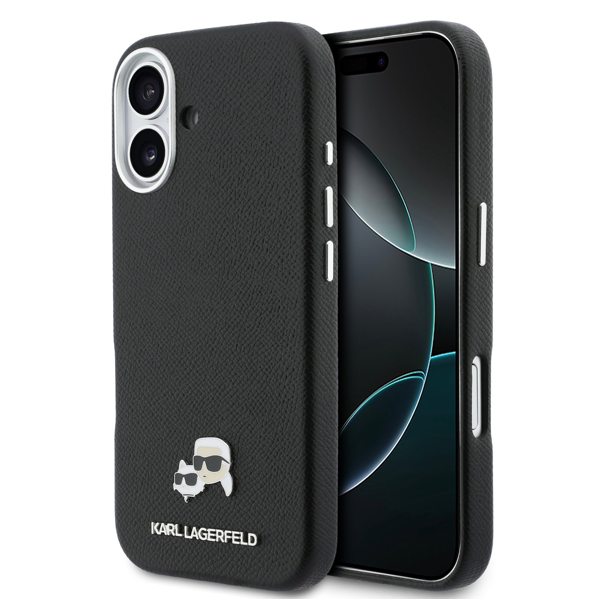 Karl Lagerfeld Калъф Apple iPhone 17, PU K/C Heads Pins MagSafe /черен/ - KLHMP17S6PFKCLK