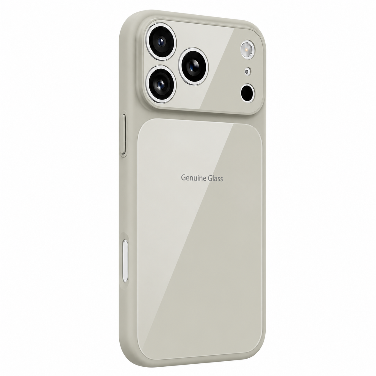 Калъф GENUINE-Glass Apple iPhone 16 Pro /титаниево сив/