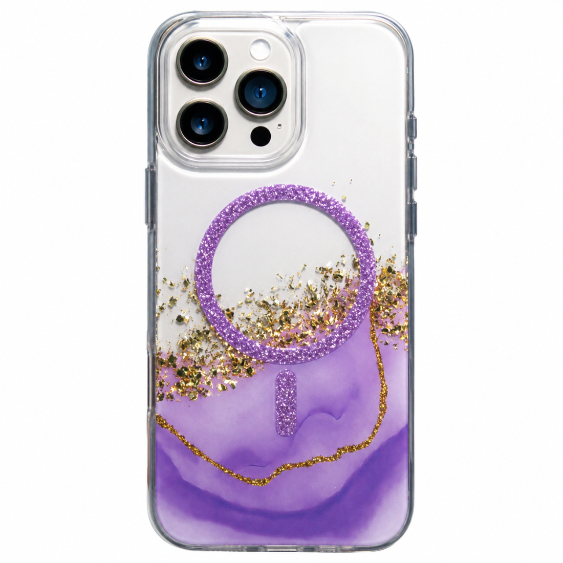 Калъф KARAT MagSafe Apple iPhone 13/14 /purpurite marble/