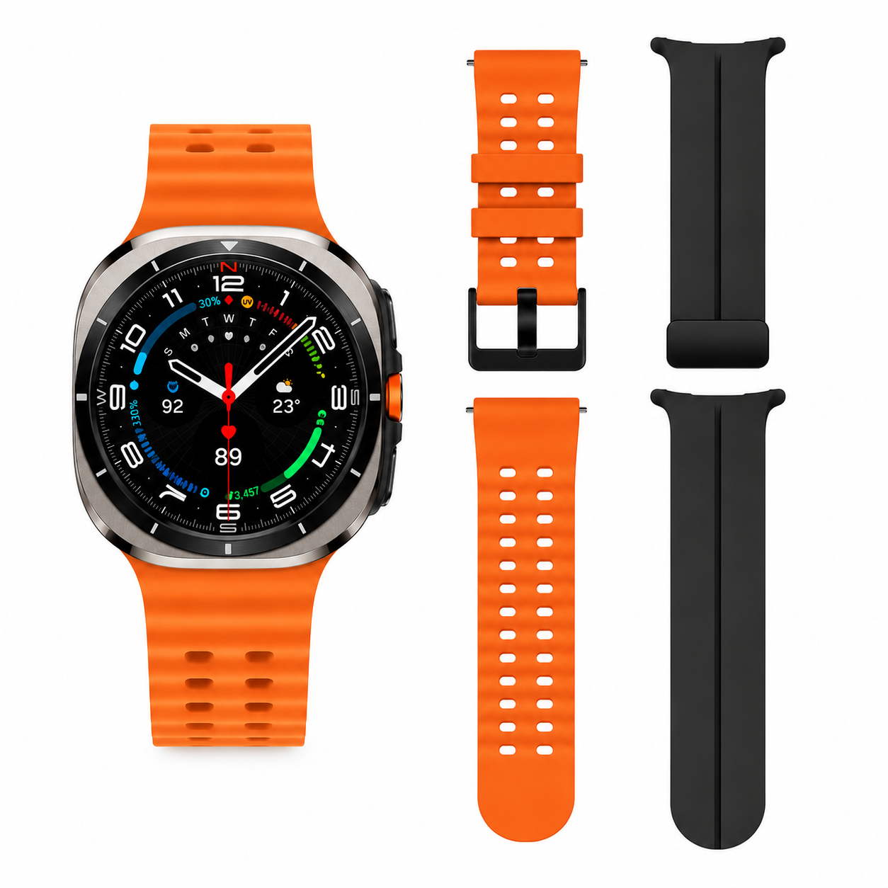 AMOLED Смарт часовник Kalobee SK88 Box: SET 2 каишки, OEM /черен/