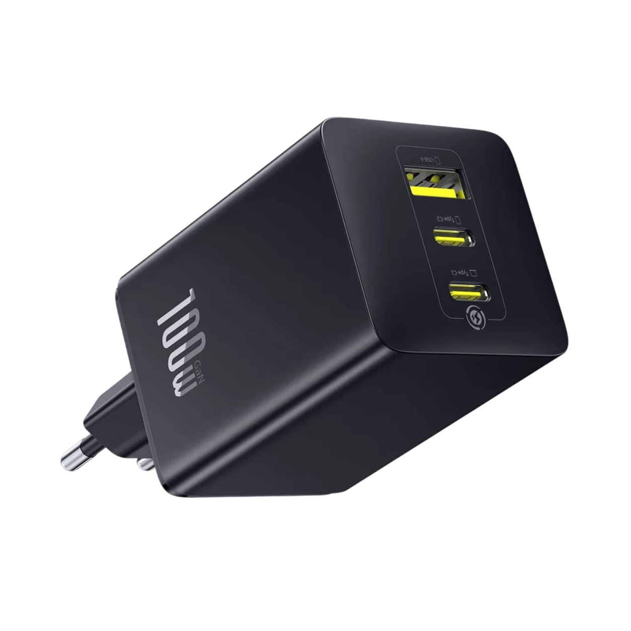 BASEUS 220V 100W, USB-A + 2 х USB-C, EnerFill FE11 /черен/ - P10182102123-00