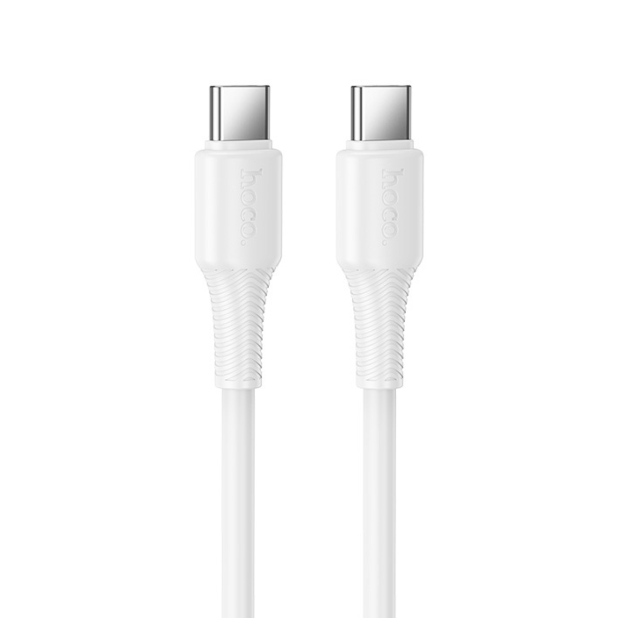 HOCO Кабел Type-C - Type-C, 1м, 60W,  Beneficio /бял/ - X120