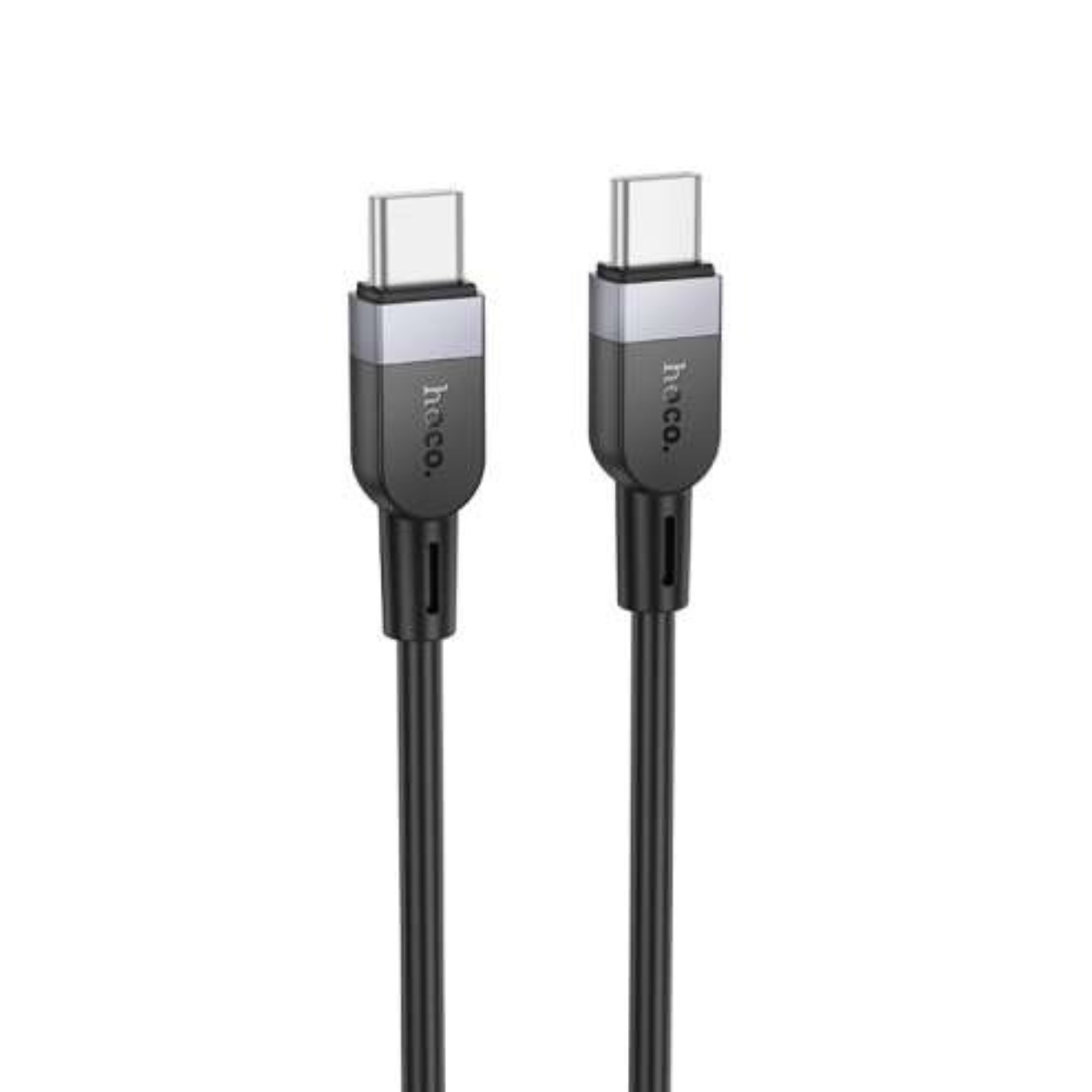 HOCO Кабел Type-C - Type-C, 1м, 60W,  Energy silicone /черен/ - X109