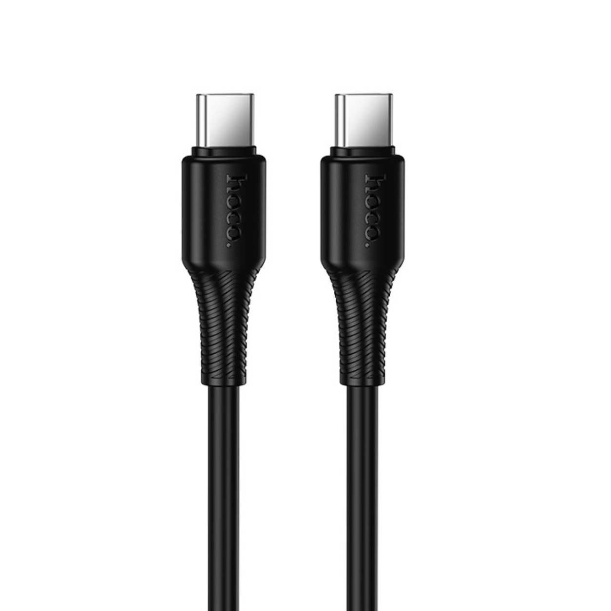 HOCO Кабел Type-C - Type-C, 1м, 60W, Beneficio /черен/ - X120