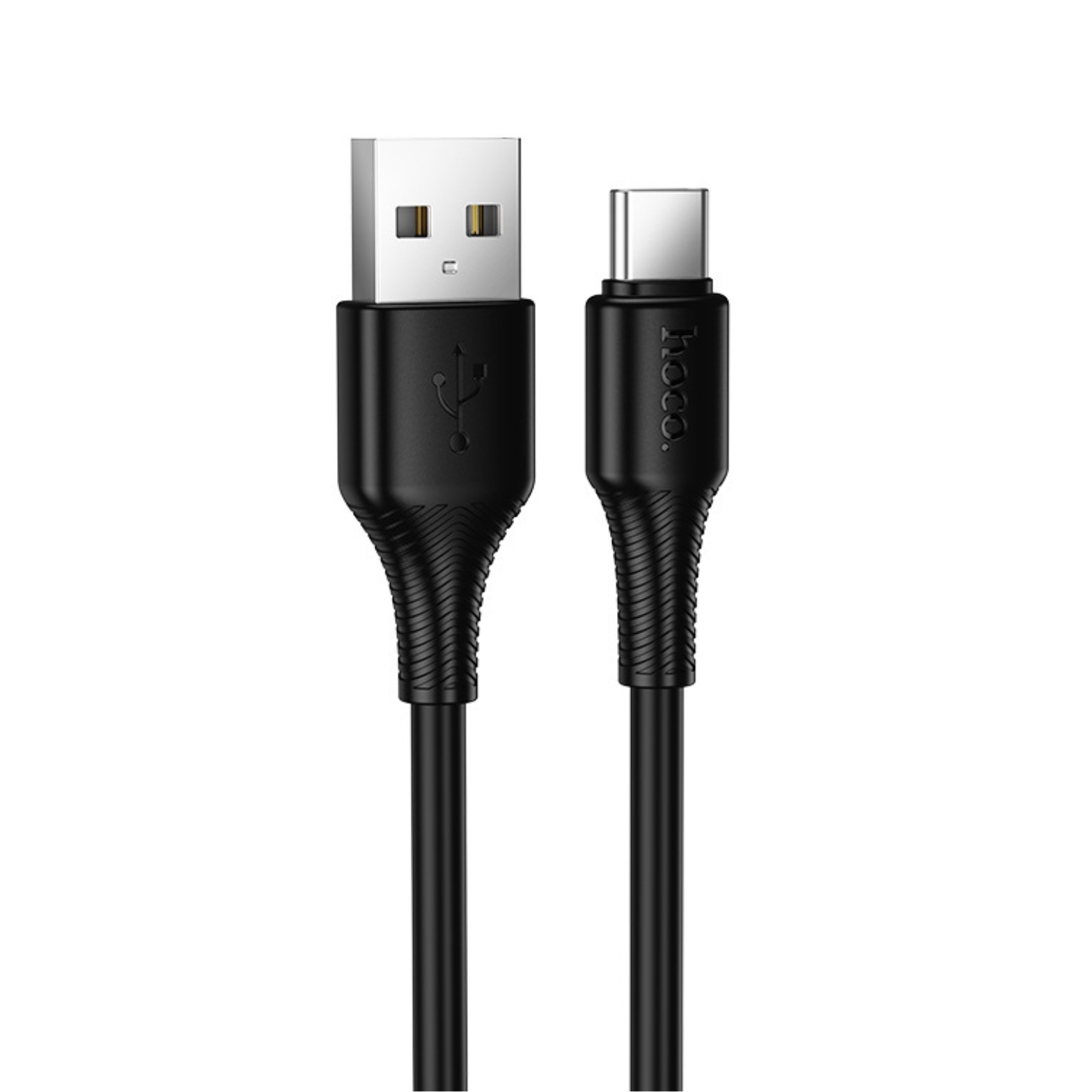 HOCO Кабел USB-A - Type-C, 1м, 27W,  Beneficio /черен/ - X120