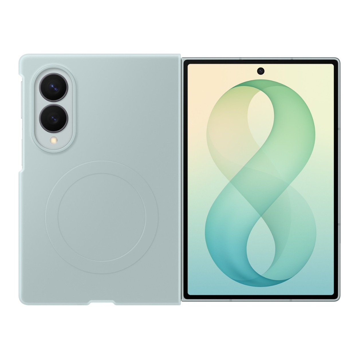 SAMSUNG Калъф Samsung Z Fold 8, Silicone Magnet Cover /зелен/ - EF-EF971CGE
