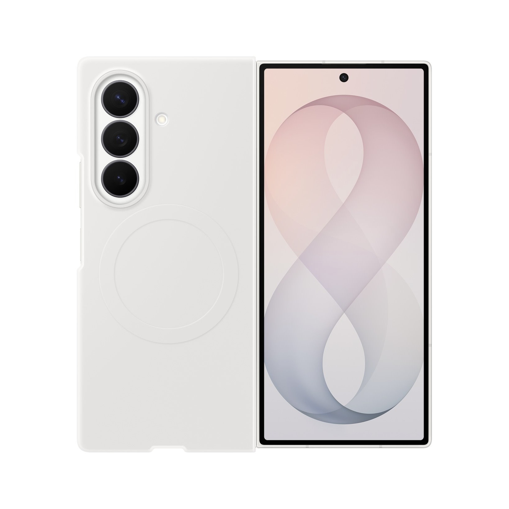 SAMSUNG Калъф Samsung Z Fold 8 Ultra, Silicone Magnet Cover /бял/ - EF-EF976CWE