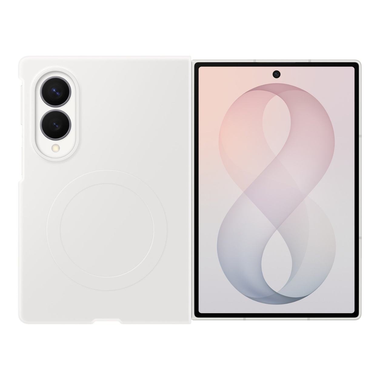 SAMSUNG Калъф Samsung Z Fold 8, Silicone Magnet Cover /бял/ - EF-EF971CWE