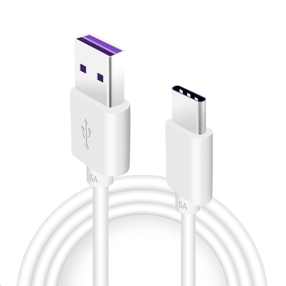 Huawei Кабел USB-A - Type-C, 1м, 5A (service pack) /бял/
