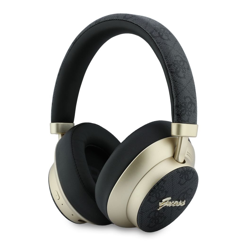 GUESS Bluetooth HF PU 4G Gold Script Metal Logo ENC /черен/ - GUBHP83P4CSCMK