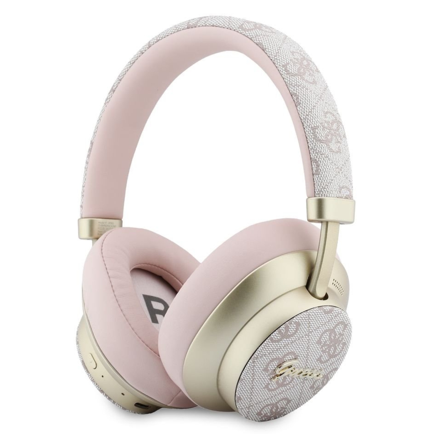 GUESS Bluetooth HF PU 4G Gold Script Metal Logo ENC /розов/ - GUBHP83P4CSCMP