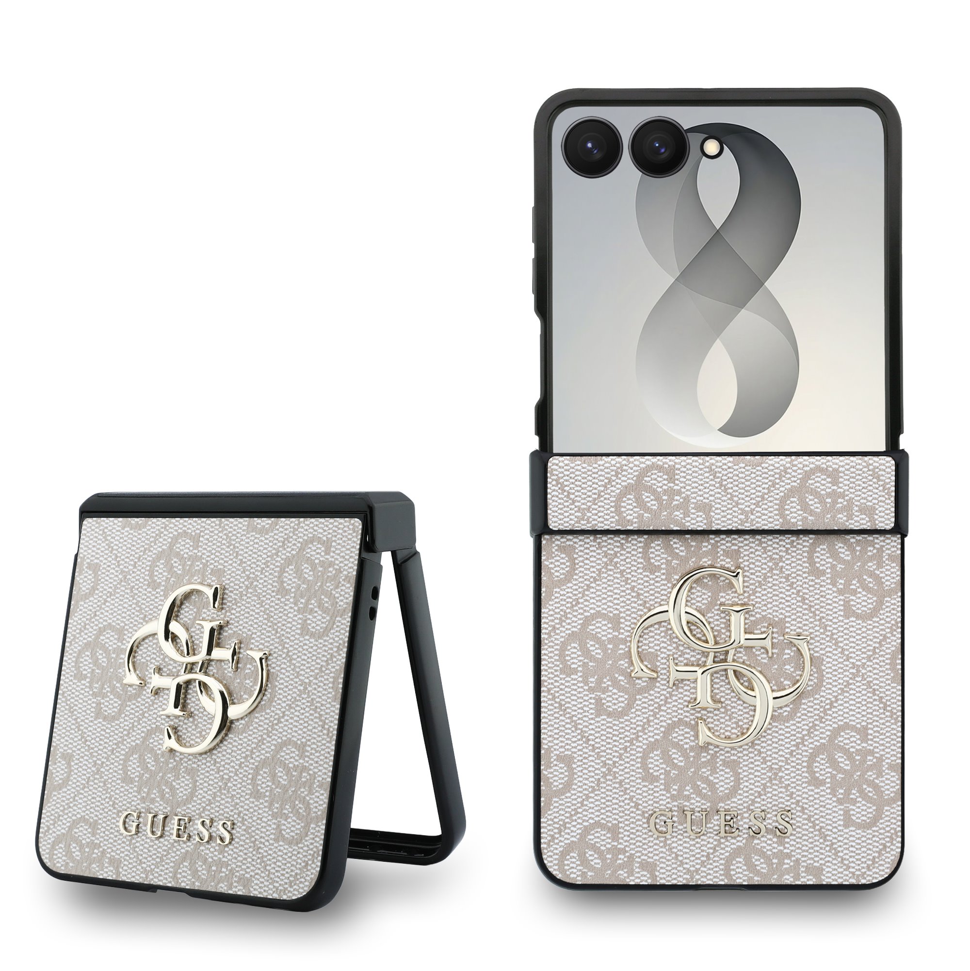 GUESS Калъф Samsung Z Flip 8, PU 4G Metal Logo, розов - GUHCZF84GMGPI