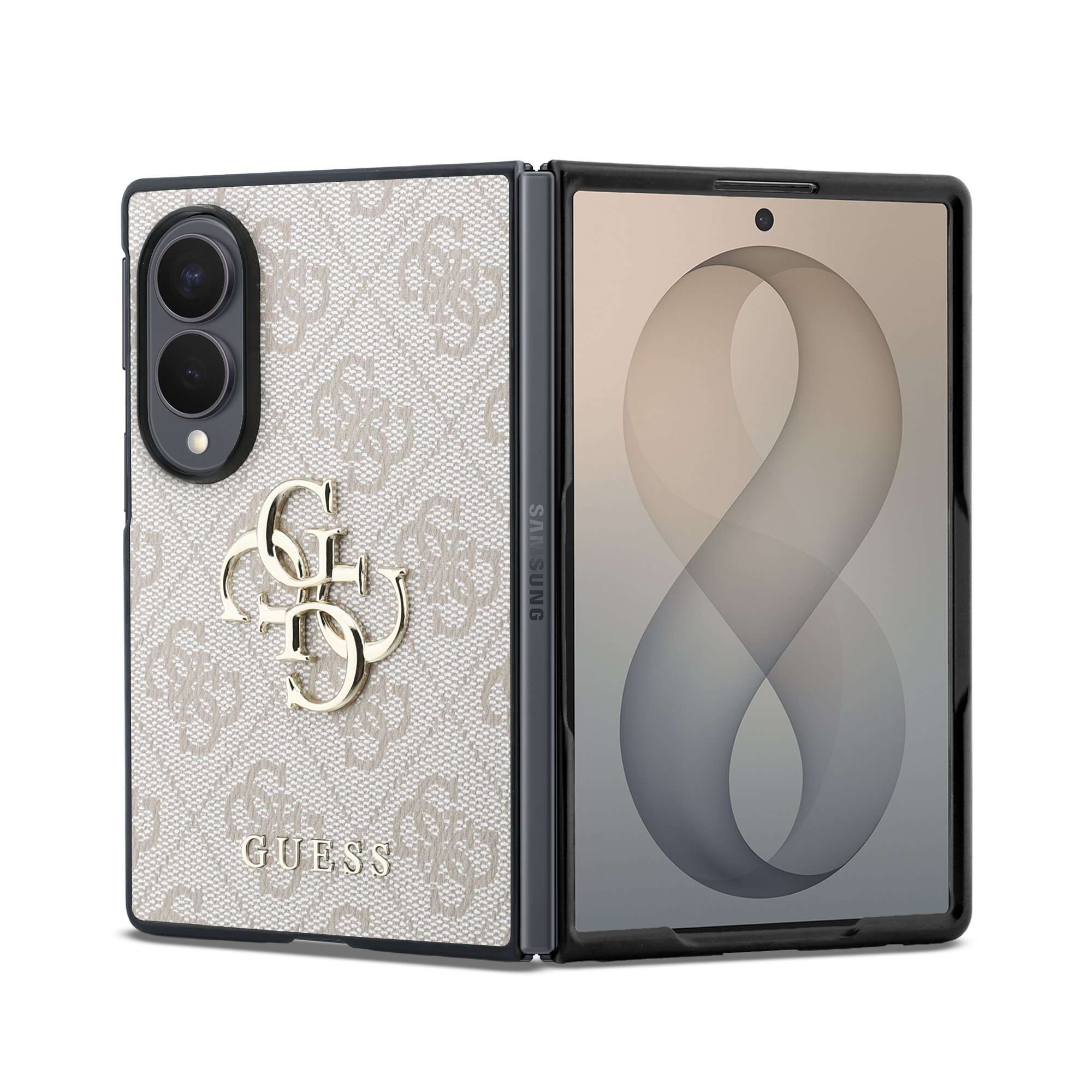 GUESS Калъф Samsung Z Fold 8, PU 4G Metal Logo, розов -  GUHCZFW84GMGPI