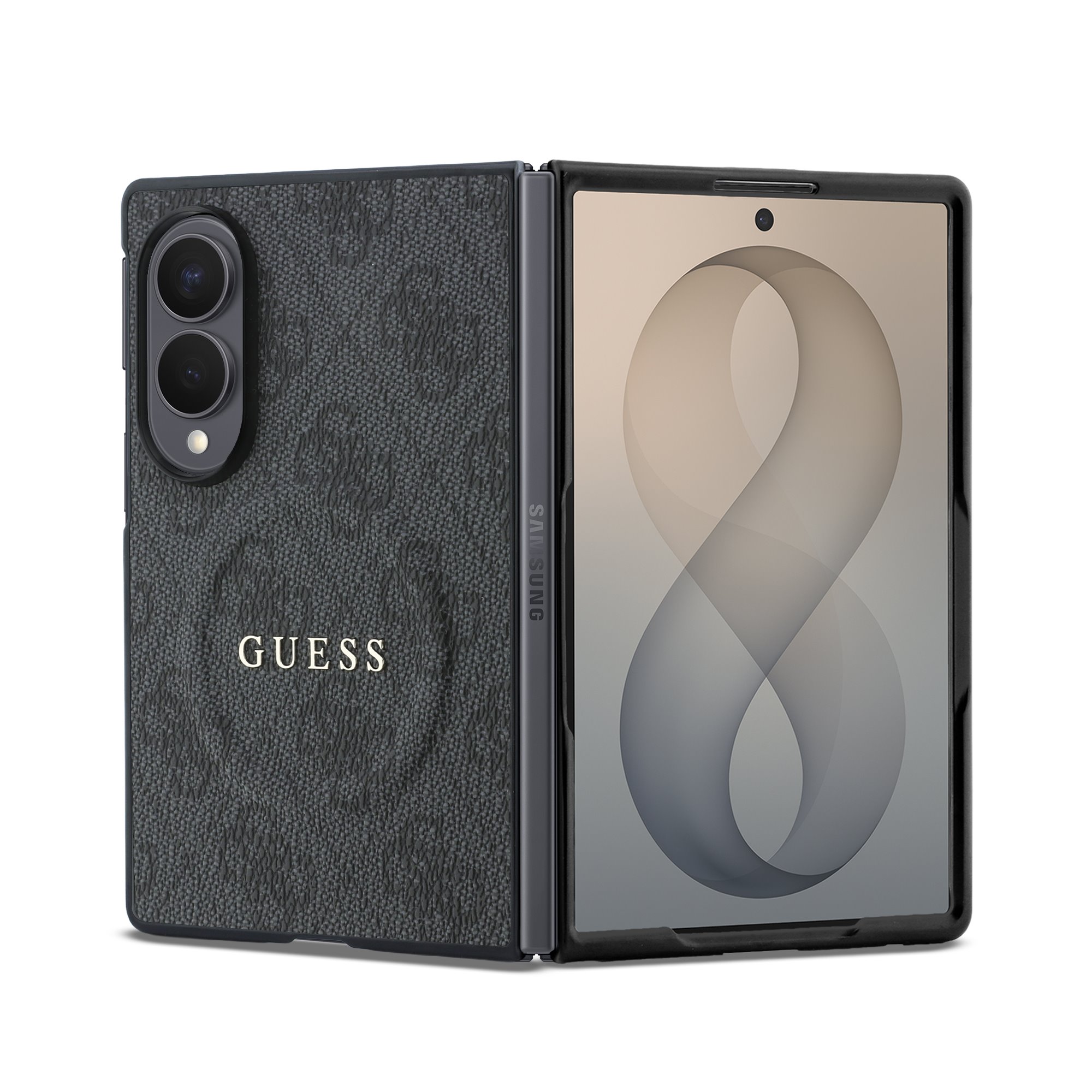 GUESS Калъф Samsung Z Fold 8, PU Leather 4G Magnetic, черен - GUHMZFW8P4MSEGCK