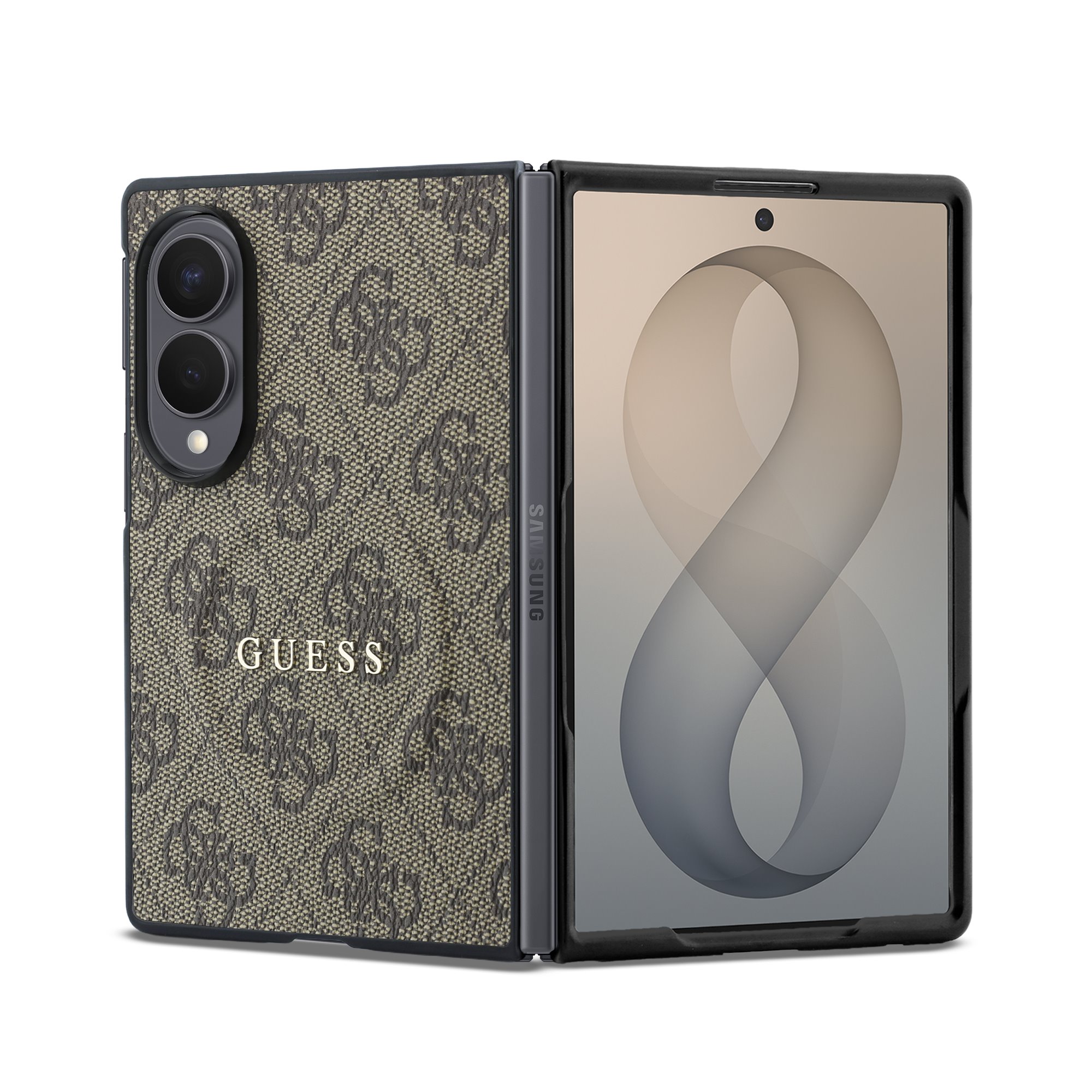 GUESS Калъф Samsung Z Fold 8, PU Leather 4G Magnetic, кафяв - GUHMZFW8P4MSEGCW
