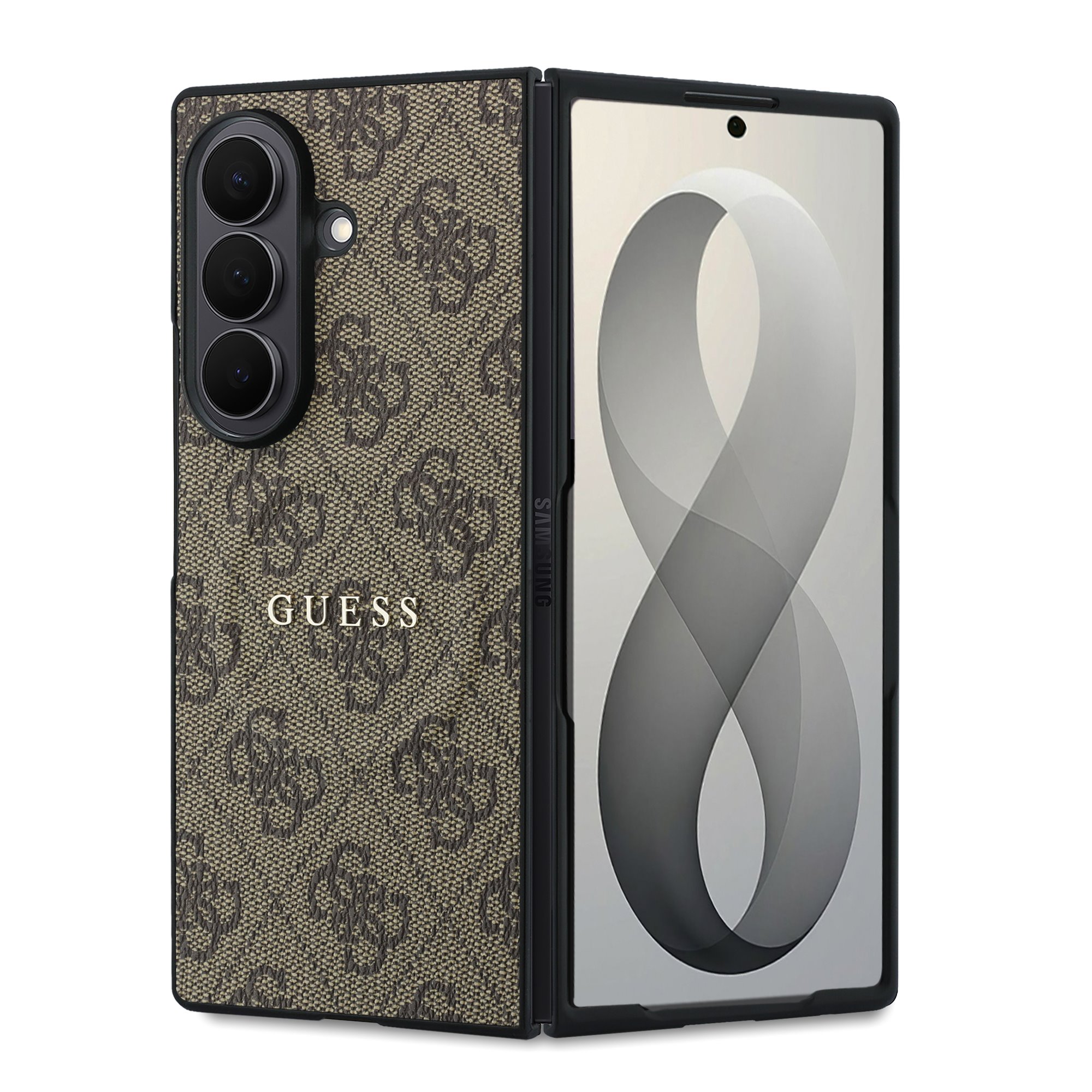 GUESS Калъф Samsung Z Fold 8 Ultra, PU Leather 4G Magnetic, кафяв - GUHMZFD8P4MSEGCW