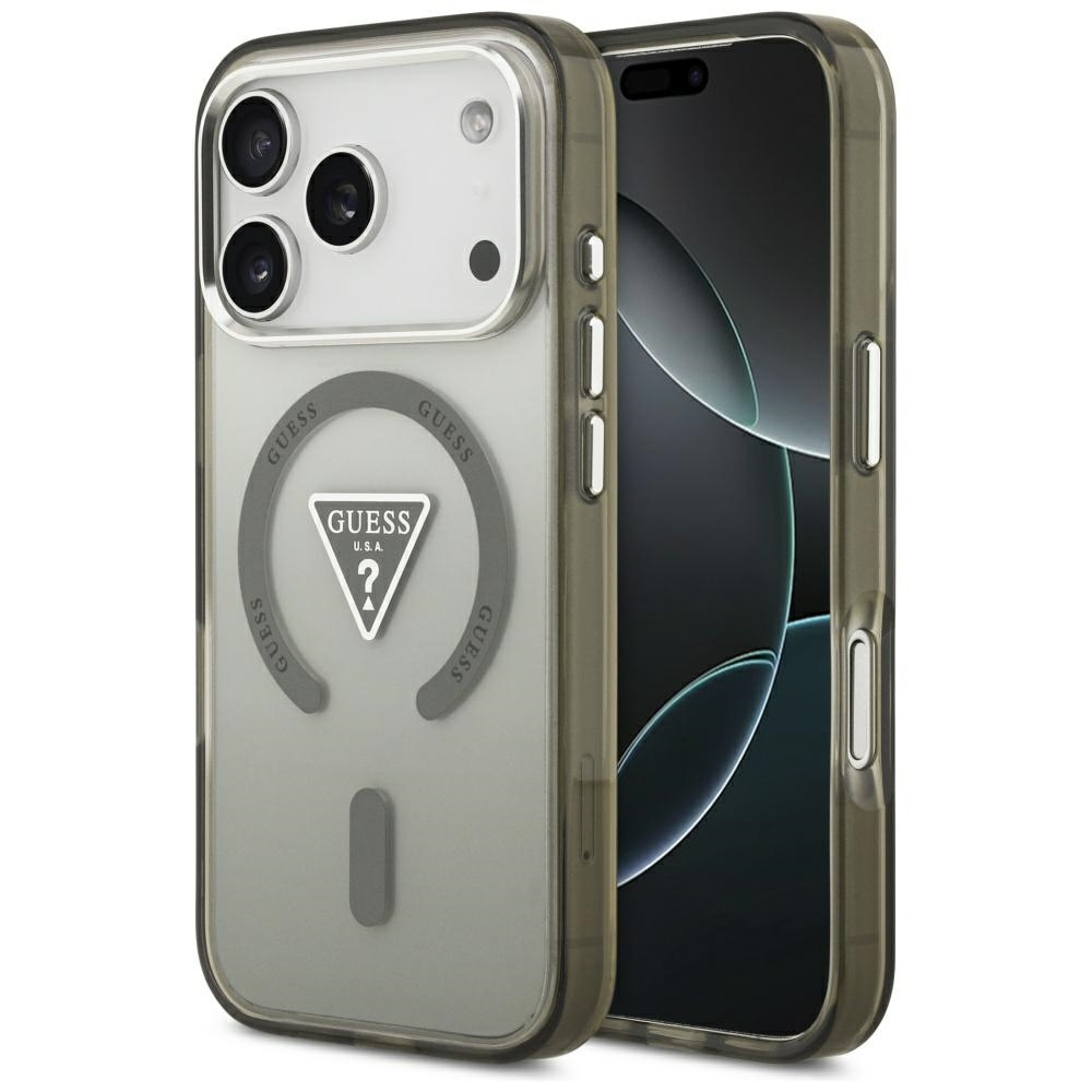 GUESS Калъф Apple iPhone 17 Pro Max, IML Gradient Triangle Logo MagSafe, khaki - GUHMP17XHGTMLCGA