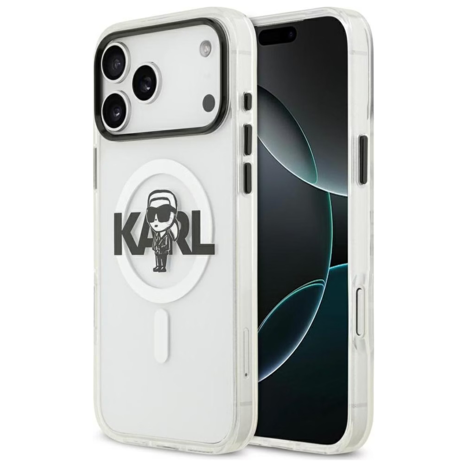 Karl Lagerfeld Калъф Apple iPhone 17 Pro, IML MagSafe Sketch Karl Logo /прозрачен/ - KLHMP17LHGKIGKBT