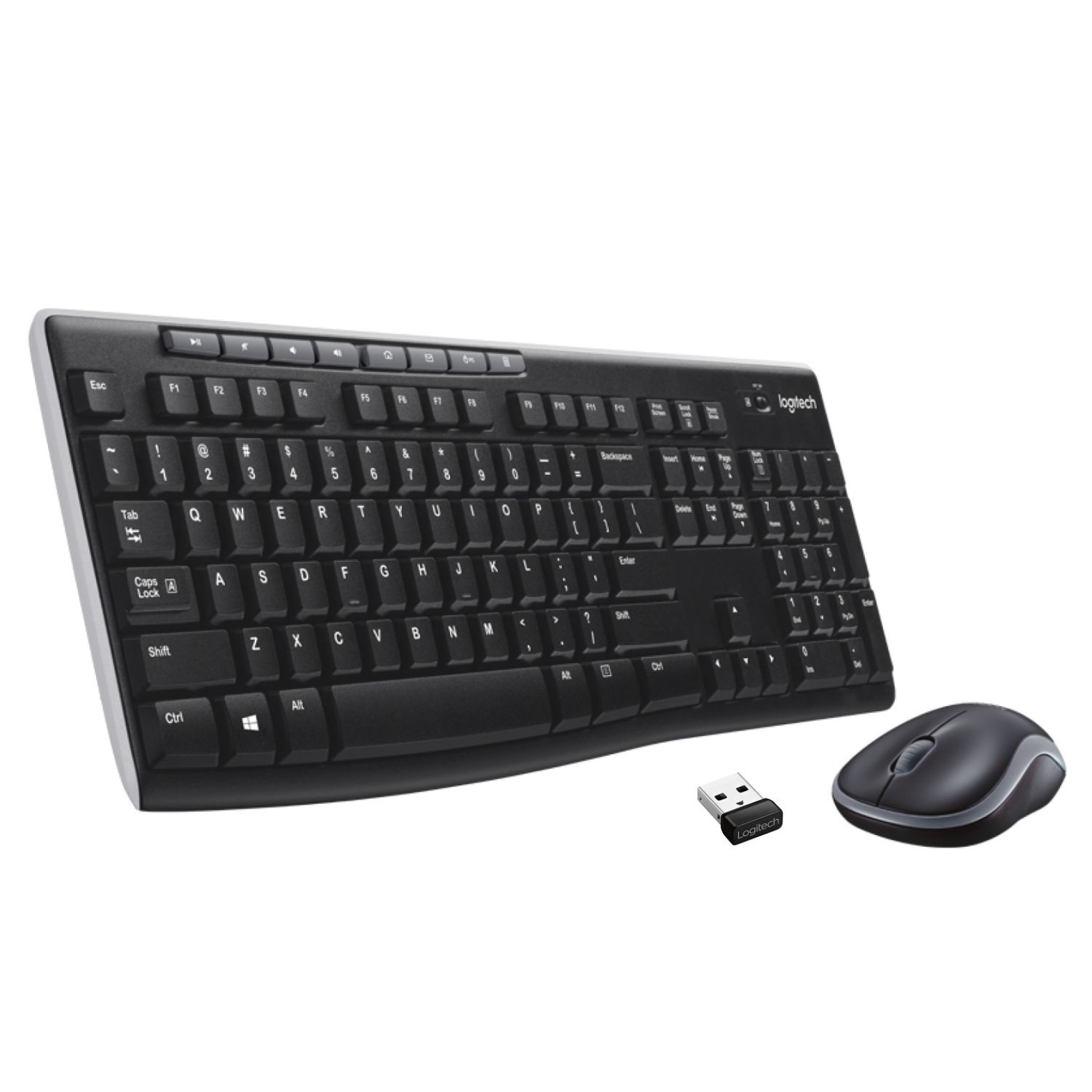 Logitech Безжична клавиатура + мишка MK270 /черен/ - 920-004509