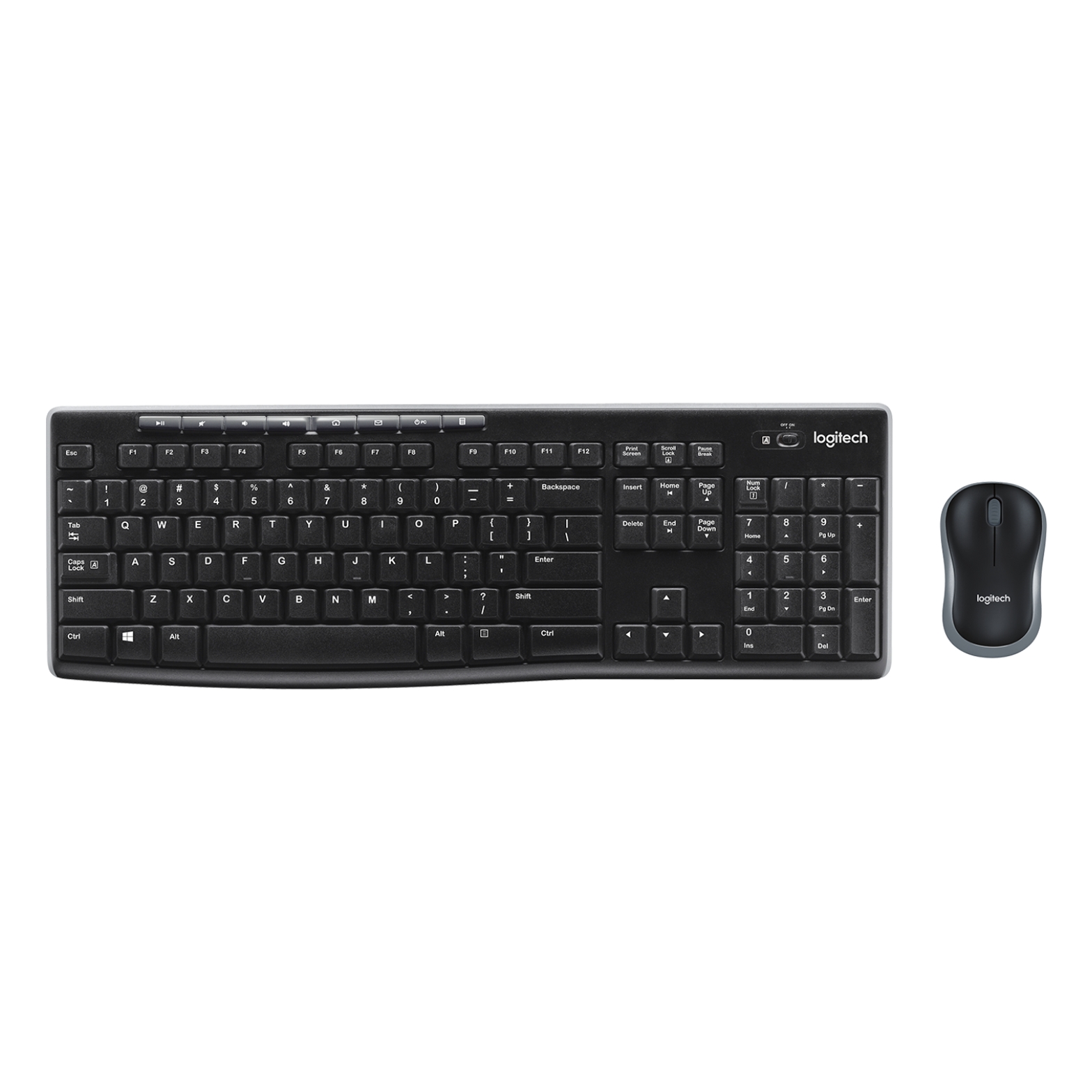 Logitech Безжична клавиатура + мишка MK270 /черен/ - 920-004509