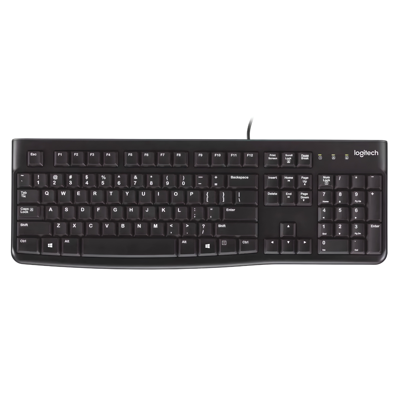 Logitech Кабелна клавиатура K120 /черен/ - 920-002508