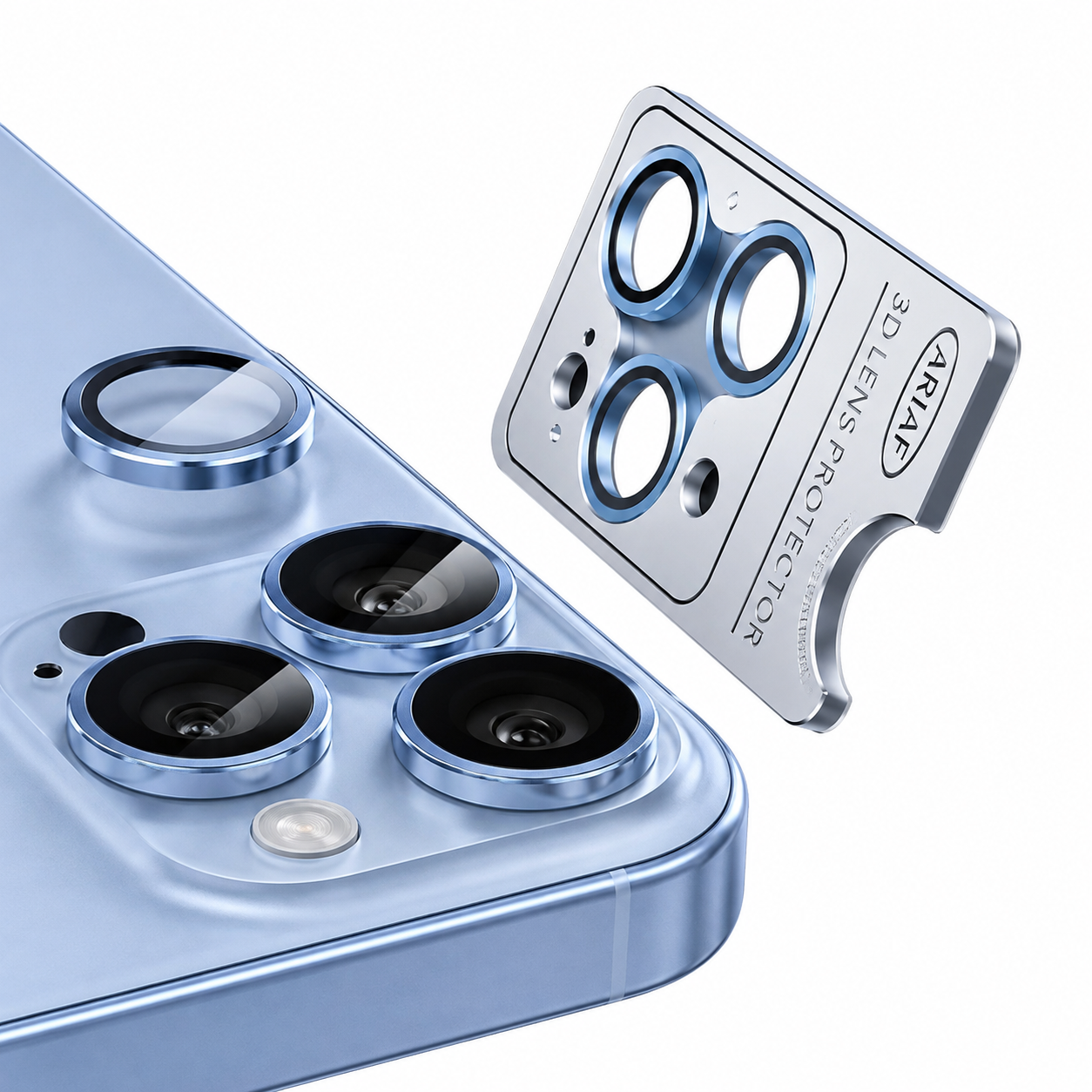 Metal Camera Lens Apple iPhone 18 Pro/ 18 Pro Max /сини/ NORDIC