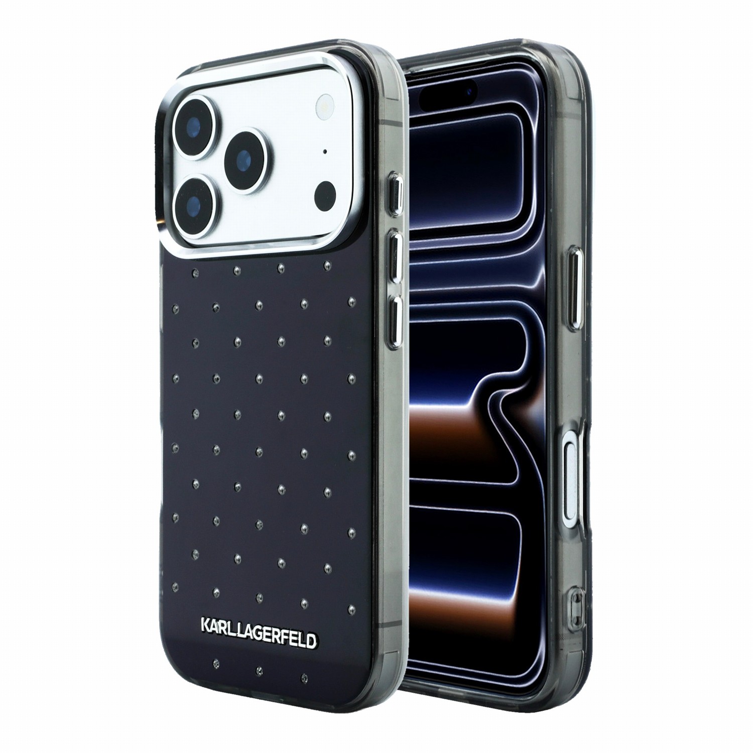 Karl Lagerfeld Калъф Apple iPhone 18 Pro Max, IML Rhinestones Allover Magsafe /черен/ - KLHCP18X6HCRDKLK