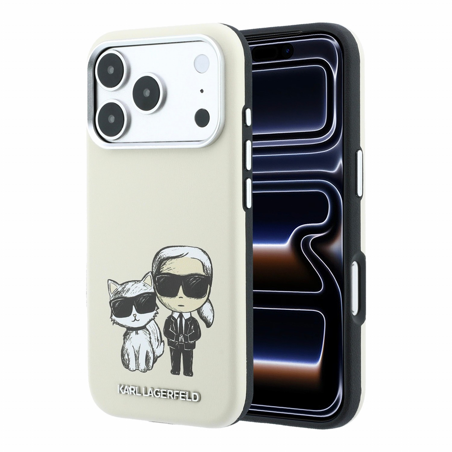 Karl Lagerfeld Калъф Apple iPhone 18 Pro Max/ 17 Pro Max, PU Semi Wrap Smooth Sketch Bodies Magsafe /бежов/ - KLHMP18X6PWKCIDE
