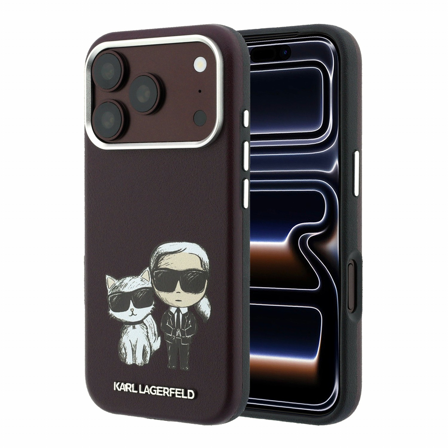Karl Lagerfeld Калъф Apple iPhone 18 Pro Max/ 17 Pro Max, PU Semi Wrap Smooth Sketch Bodies Magsafe /бордо/ - KLHMP18X6PWKCIDR