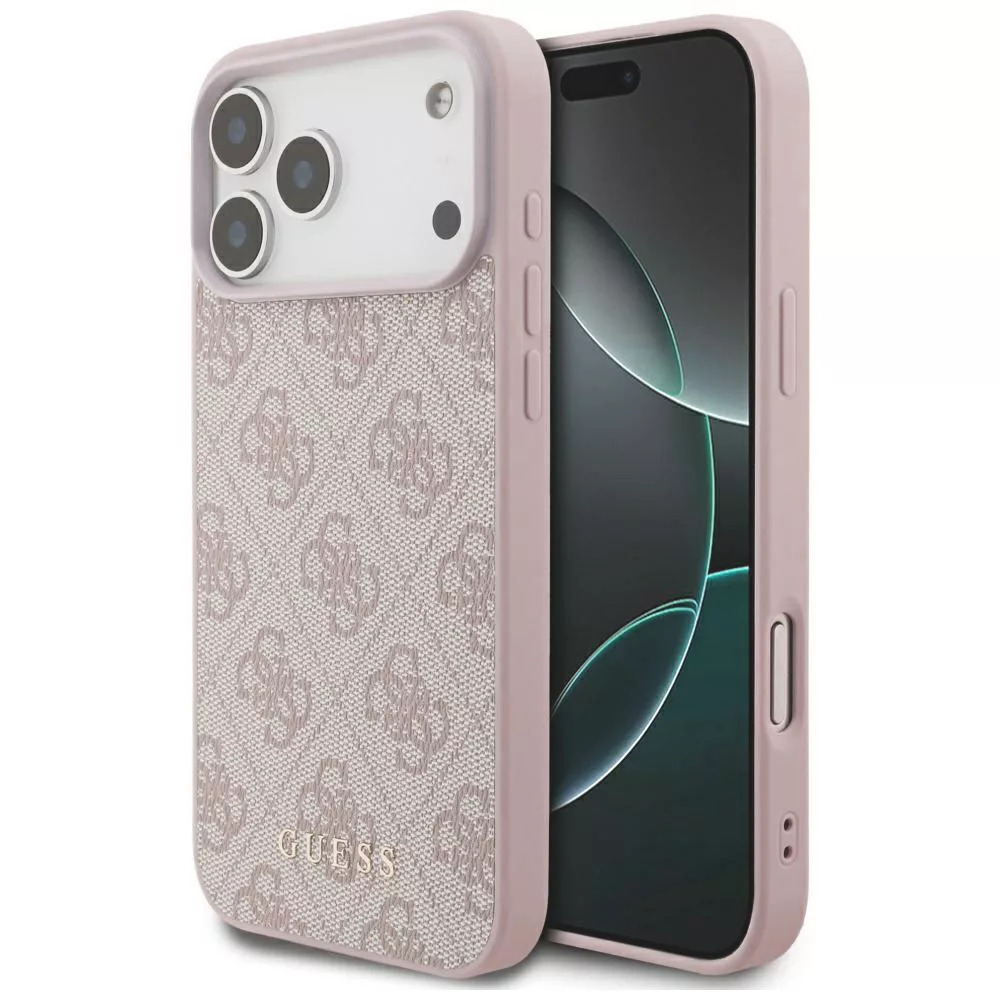 GUESS Калъф Apple iPhone 18 Pro/ 17 Pro, 4G Classic /розов/ - GUHCP18LG4GFPI