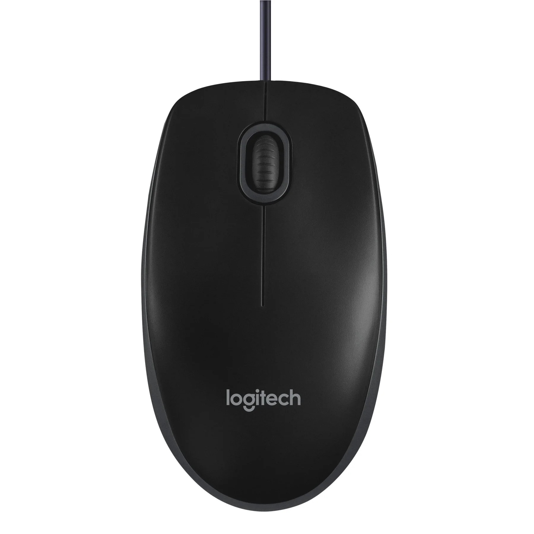 Logitech Кабелна мишка B100 /черен/ - 910-003357