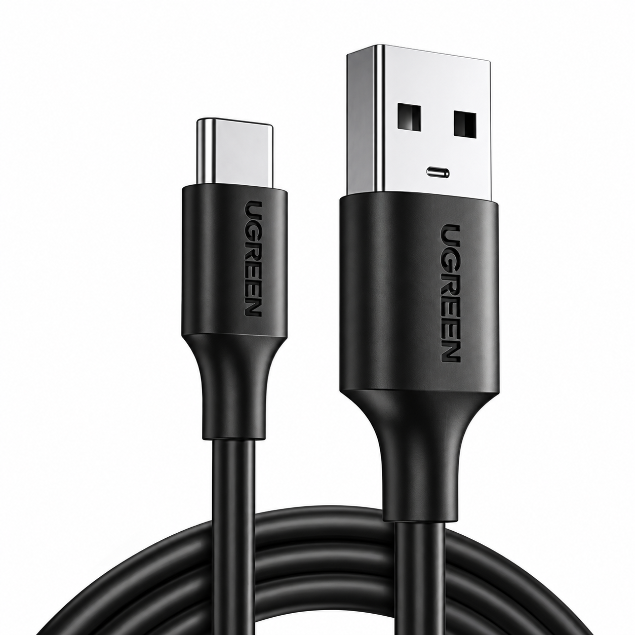 UGREEN Кабел USB-A - Type-C, 1м, 3A, Nickel plating /черен/ - US287 / 60116
