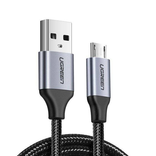 UGREEN Кабел USB-A - Micro USB, 2м, 2A /черен/ - US290 / 60148