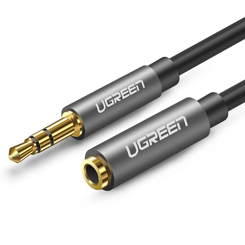 UGREEN Аудио кабел AUX /ж-м/, Extension cable, 5м /черен/ - AV118 / 10538