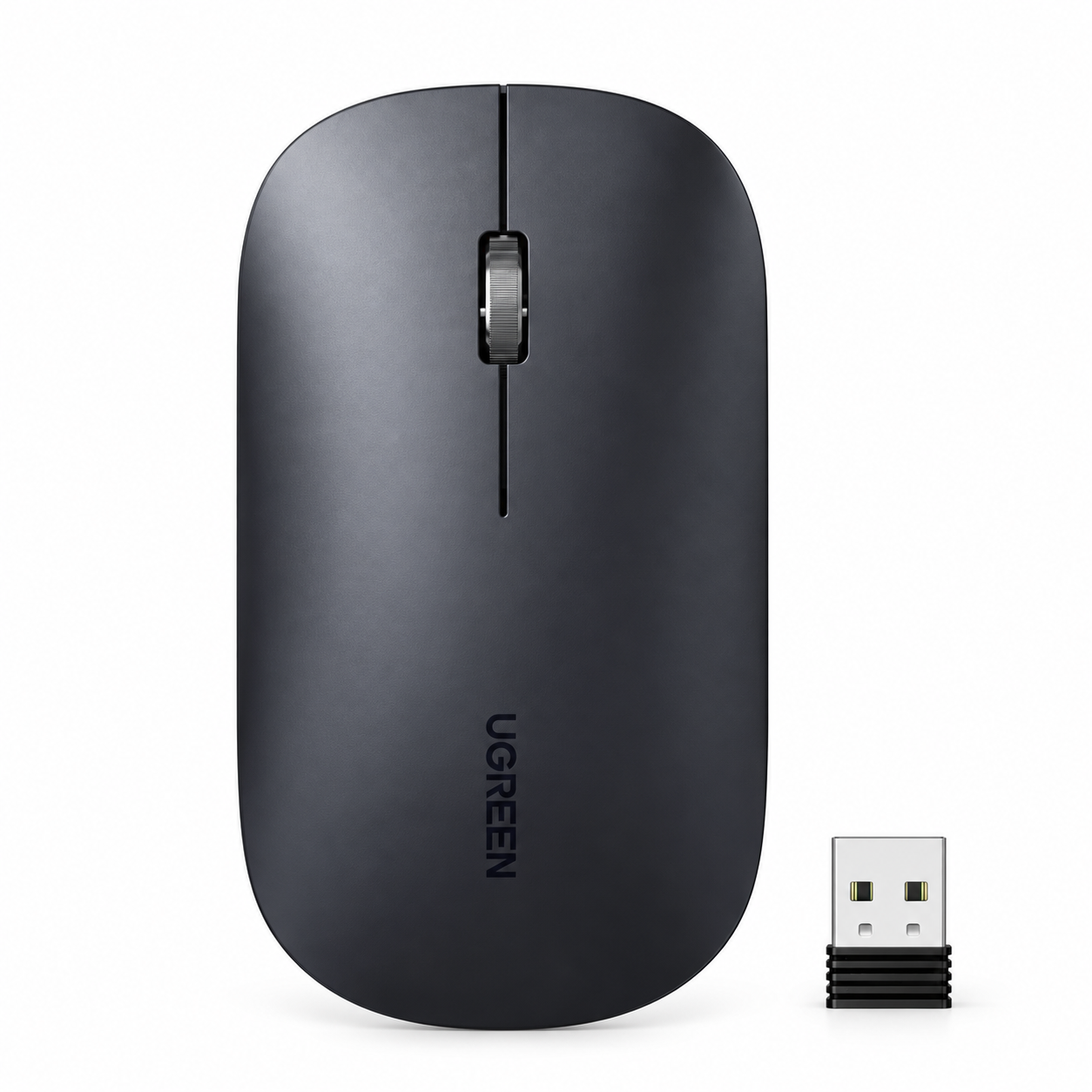 UGREEN Безжична мишка Wireless, Silent click /черен/ - MU001 / 90372