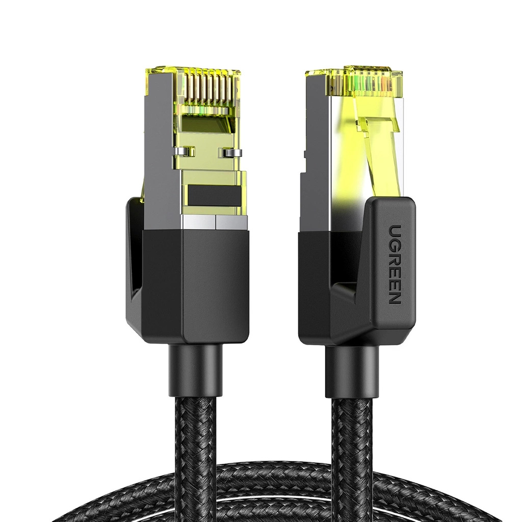 UGREEN LAN кабел Cat7 Round braided, 10м /черен/ - NW150 / 30791