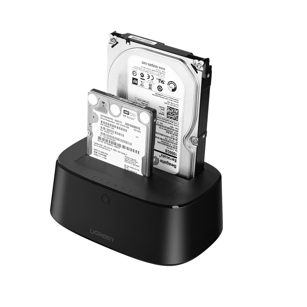 UGREEN Докинг станция за зареждане HDD/SSD, 2.5-3.5inch, USB 3.0 /черен/ - CM198 / 50857