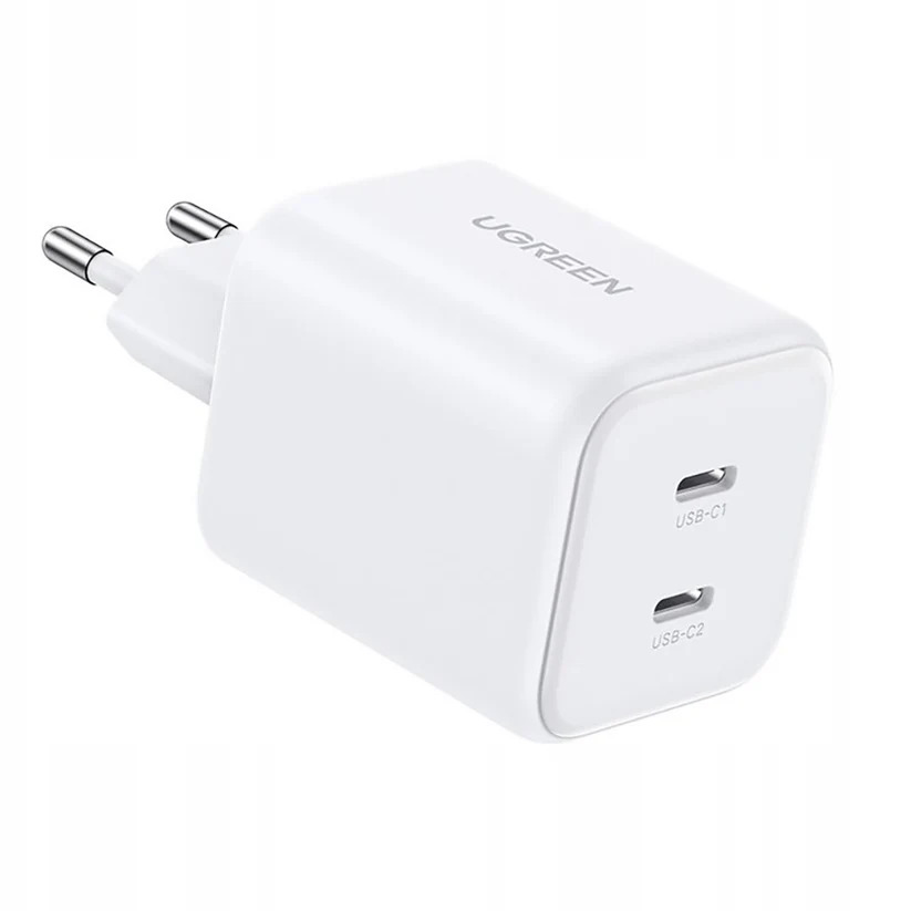 UGREEN 220V 45W, 2 x USB-C, GaN /бял/ - X526 / 65154