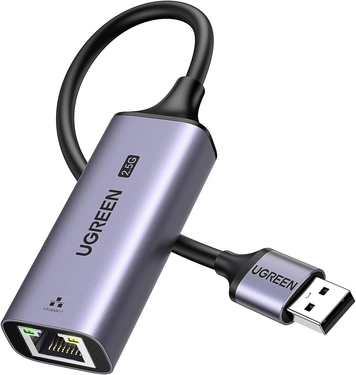 UGREEN Преходник Адаптер от USB-A 3.0 към RJ45 /ж/ /сив/ - CM648 / 25051