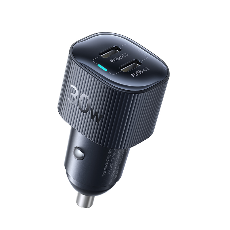 BASEUS 12V 30W, 2 x USB-C, PrimeTrip VP2 /черен/ - C0207500