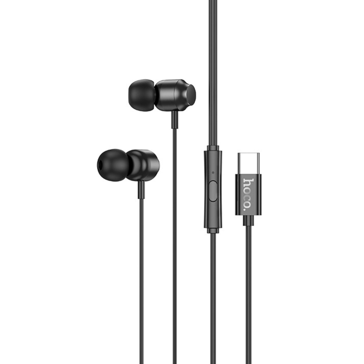 HOCO HF Power digital, Type-C, с микрофон /черен/ - M122