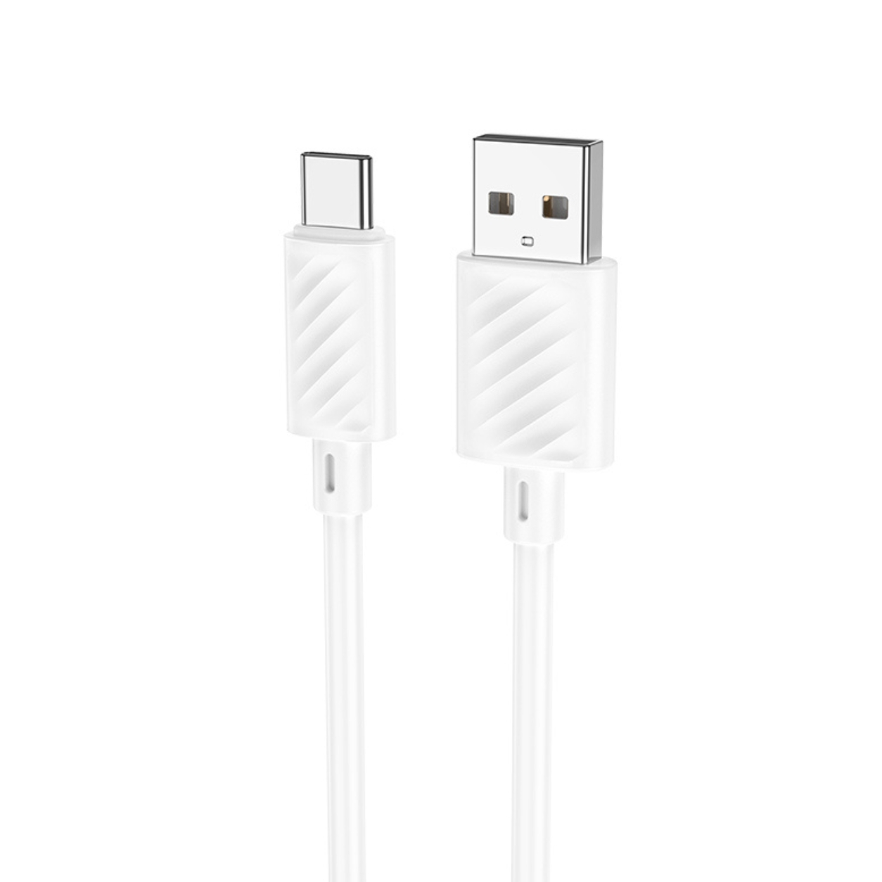 HOCO Кабел USB-A - Type-C, 1м, 3A, Gratified /бял/ - X88