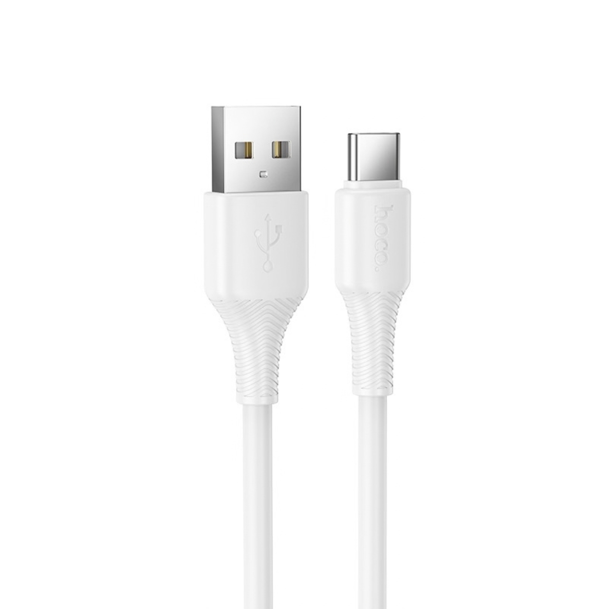 HOCO Кабел USB-A - Type-C, 1м, 27W, Beneficio /бял/ - X120